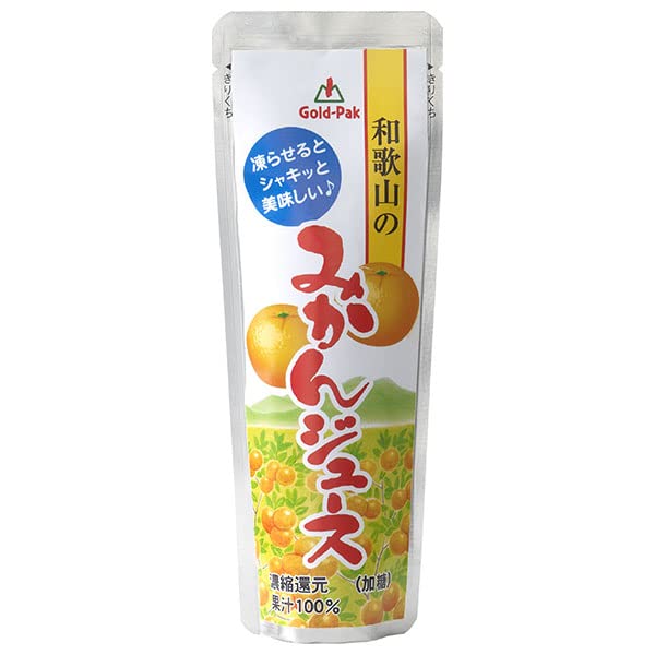 オレンジ、ゴールド　80g 100g120g各1個　計6個 Amazon.co.jp: ゴールドパック 和歌山のみかんジュース 80g